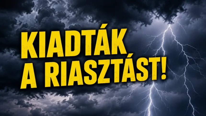 Kiadták a riasztást! Mutatjuk, hogy melyik 2 vármegyében szakadhat le az ég ma délután!