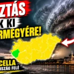 Riasztás adtak ki 19 vármegyére, masszív zivatarcella közelít az ország felé