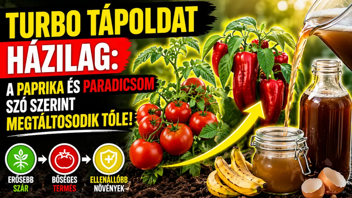 a paprika és paradicsom szó szerint megtáltosodik tőle