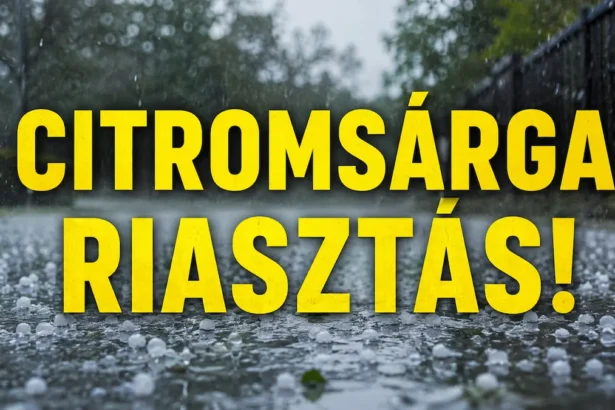 Azonnal kiadták a citromsárga riasztást: jégeső lehet ebben a vármegyében, ha itt laksz készülj