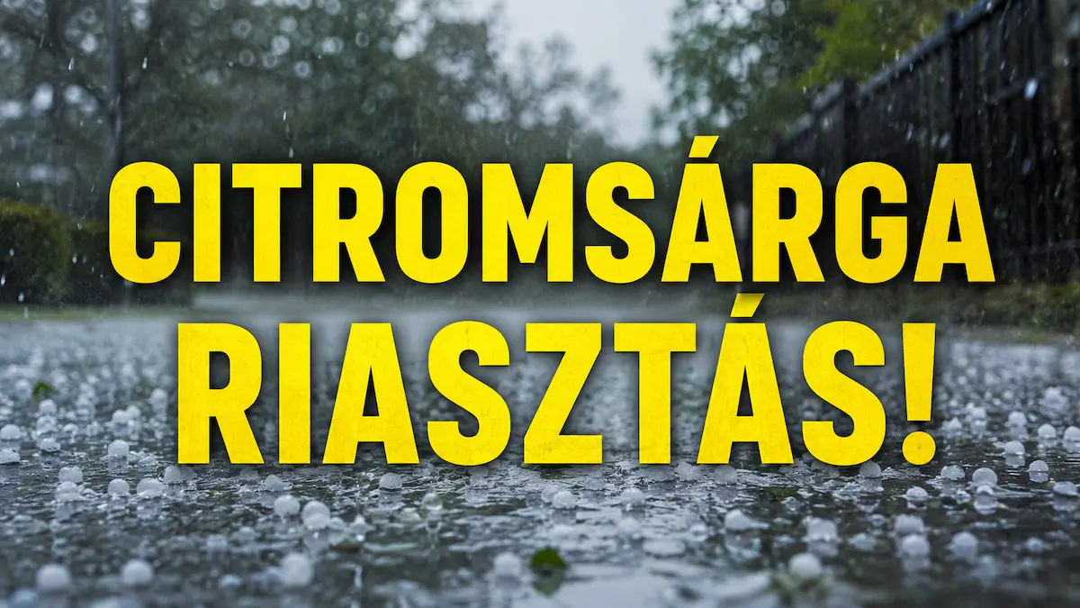 Azonnal kiadták a citromsárga riasztást: jégeső lehet ebben a vármegyében, ha itt laksz készülj