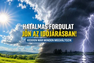 Hatalmas fordulat jön az időjárásban, kedden már minden megváltozik