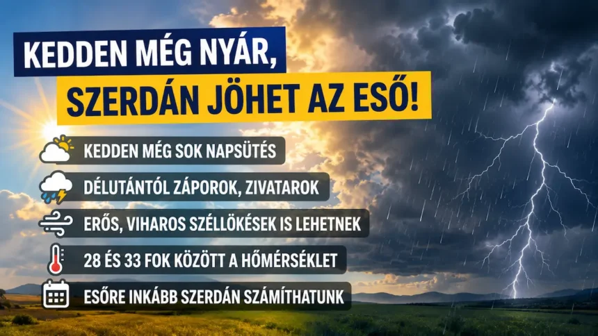 Nagy esők és zivatarok jönnek