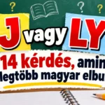 J vagy LY? helyesírási kvíz felirat táblával, könyvekkel és ceruzákkal