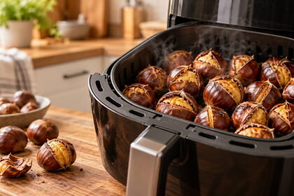 Sült gesztenye airfryerben: így reped ki szépen a héja, és 15 perc alatt kész