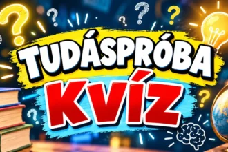 Tudáspróba kvíz felirat könyvekkel, földgömbbel és kérdőjelekkel