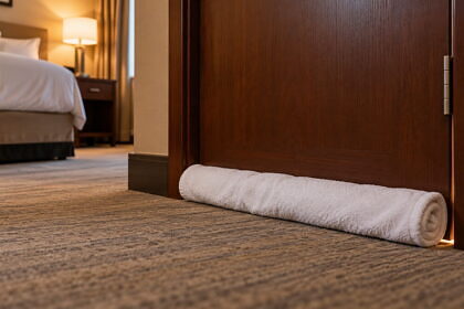 Ezért tesznek törölközőt a hotelszoba ajtaja elé a tapasztalt utazók