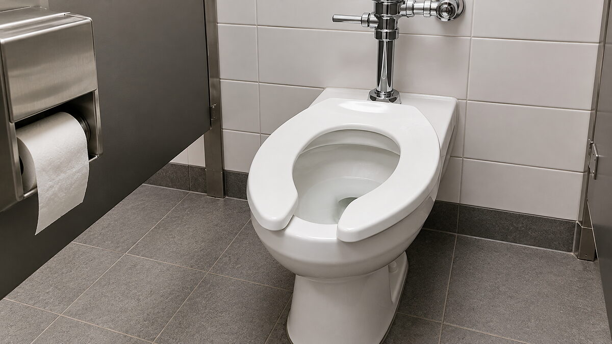 Ezért van egyes nyilvános vécéken elöl nyitott, U alakú WC-ülőke