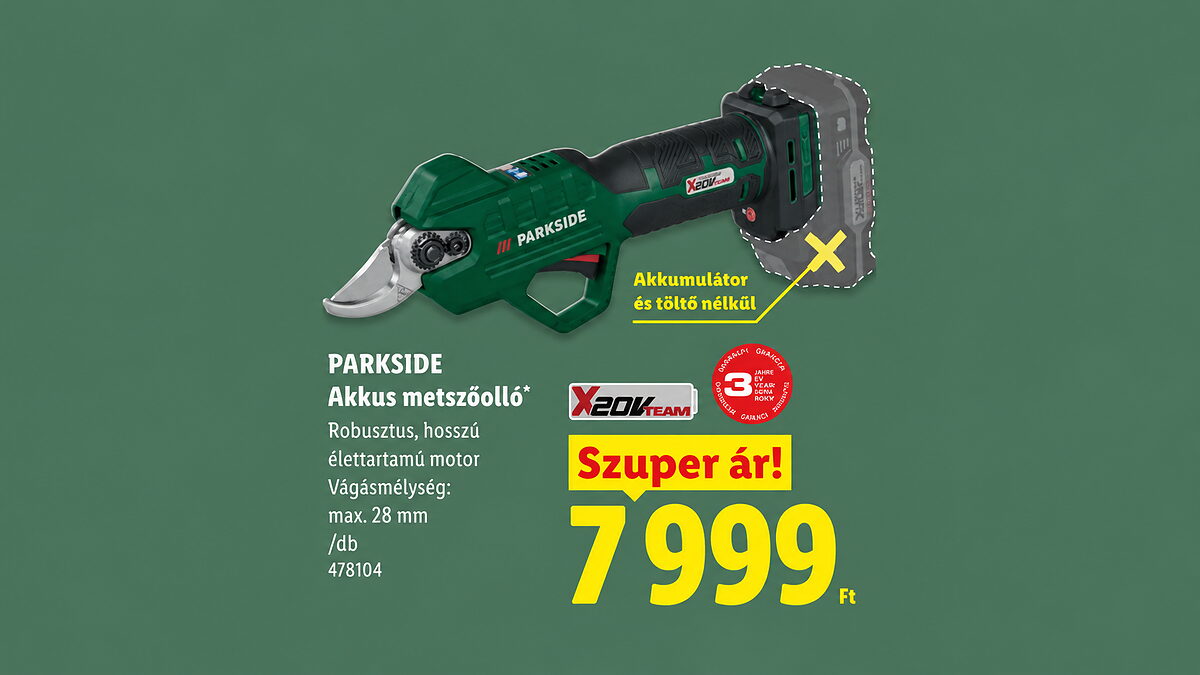 Ha ősszel metszenél, ezt nézd meg a Lidlben: csütörtöktől akciós a Parkside metszőolló