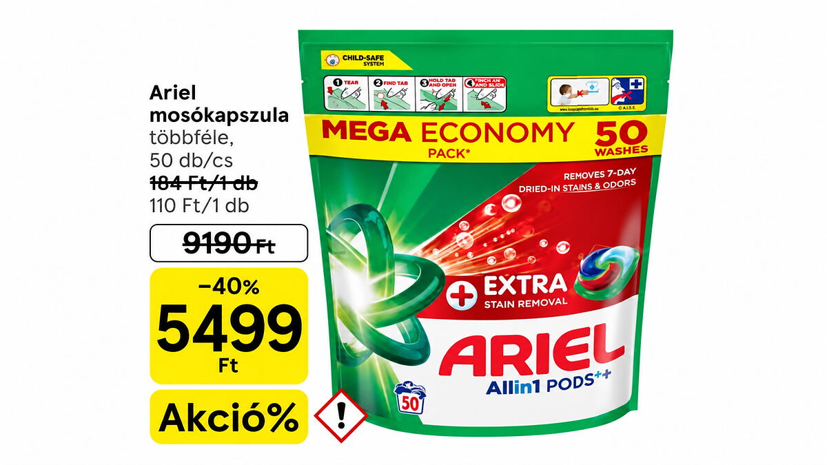 Ha van Tesco Clubcardod, csütörtöktől rohanj a Tescoba az Arielért