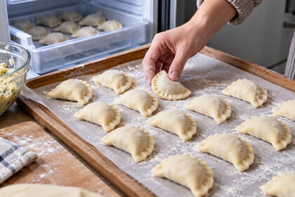 Nyersen és egyenként fagyasztják le a lengyelek a pierogit, így 3 hónapig is jó marad