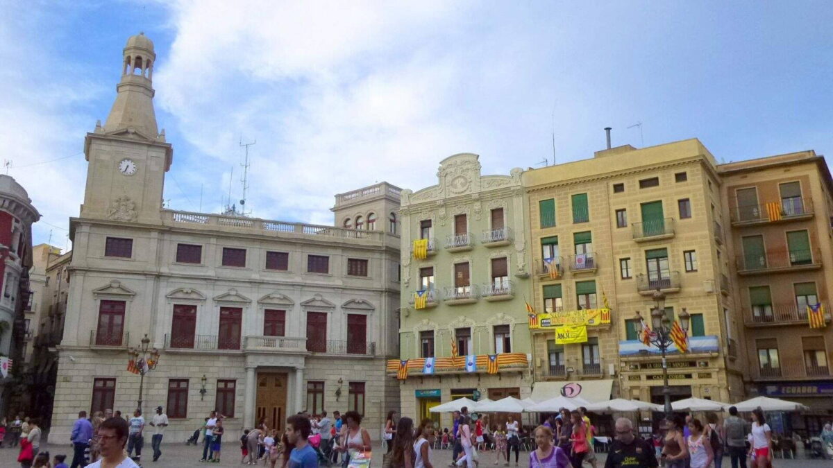 A Plaça del Mercadal Reus belvárosában